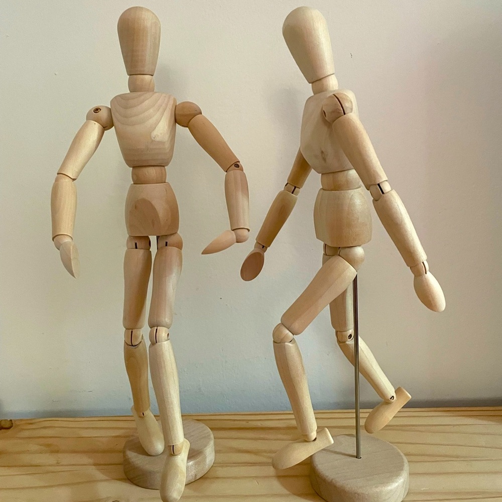 Wooden mannequins